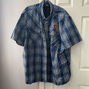 Harley Davidson Short Sleeve Button Down